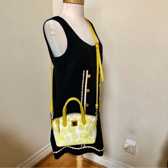 Rare Dooney & Bourke Limone Ruby Mini Crossbody Satchel - Picture 10 of 10